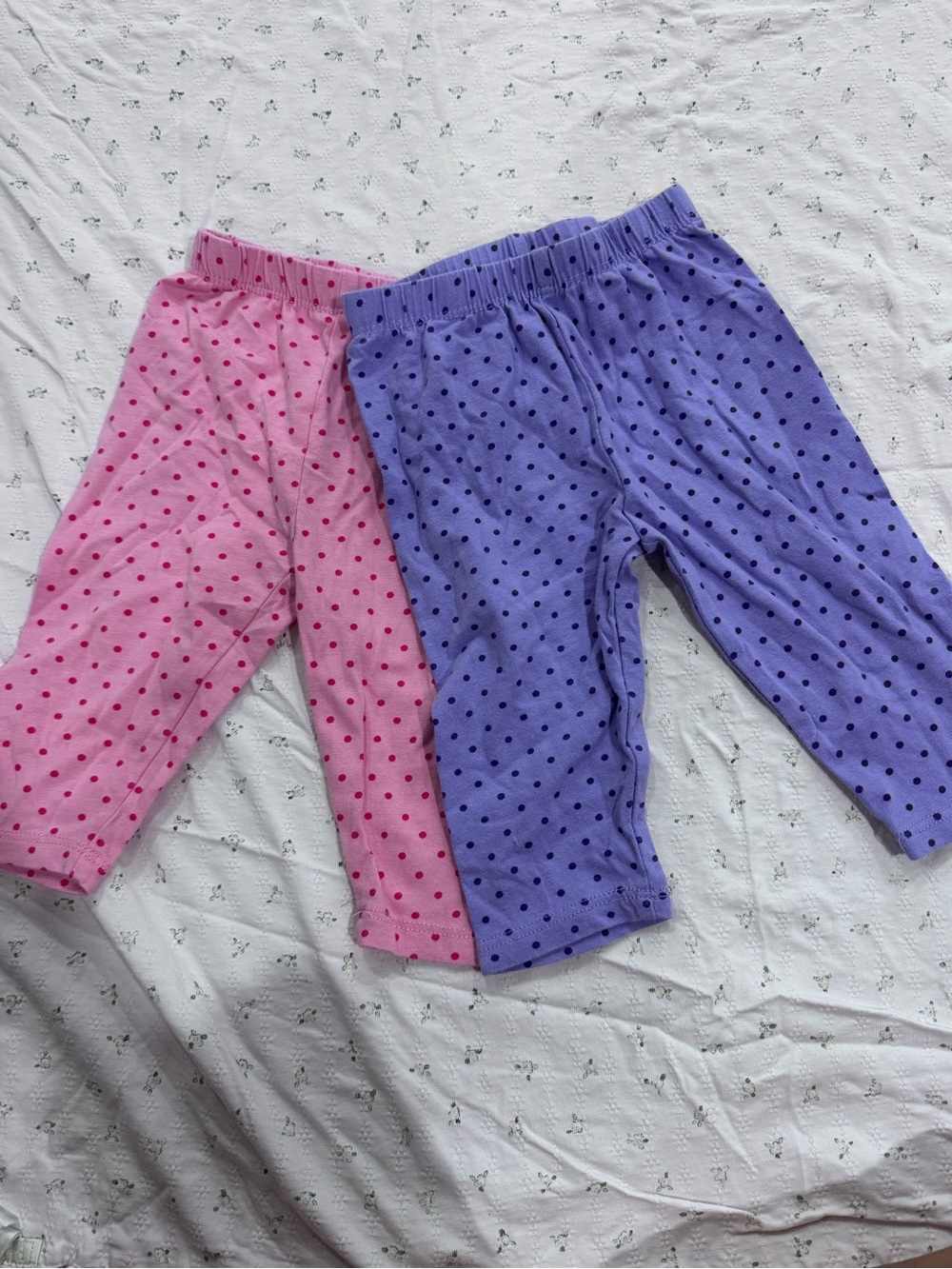Cute baby polka dot pants Pink and Purple